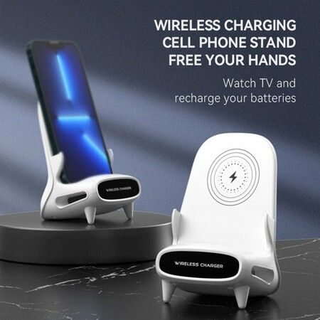 15W Wireless Charging Phone Stand Desktop Smartphone Tablet Charger Holder Replacement For Iphone 8/8Plus/Xs/12