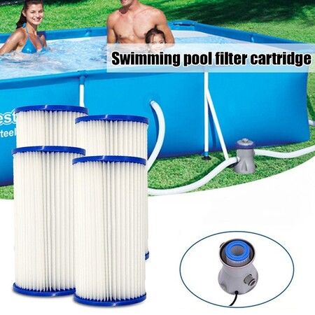 Intex Easy Set Swimming Pool Type A or C Filter Replacement Cartridges (2 Pack)