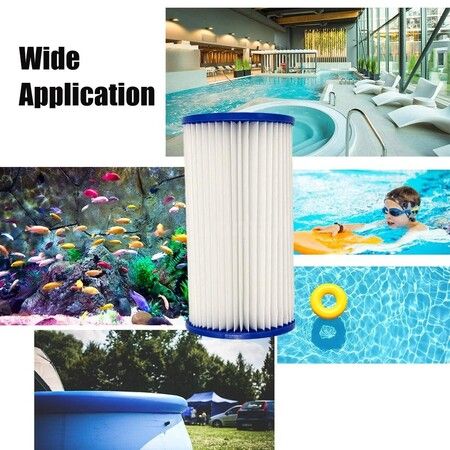 Intex Easy Set Swimming Pool Type A or C Filter Replacement Cartridges (2 Pack)