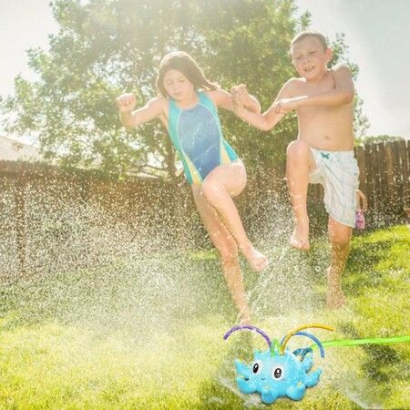 Kids Sprinkler Water Toys Spinning Octopus Sprinklers Outdoor Splash Play Toy