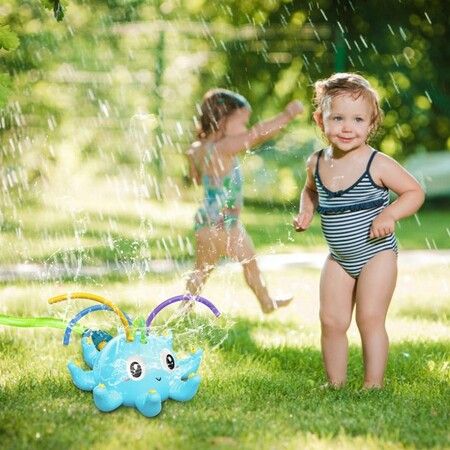 Kids Sprinkler Water Toys Spinning Octopus Sprinklers Outdoor Splash Play Toy