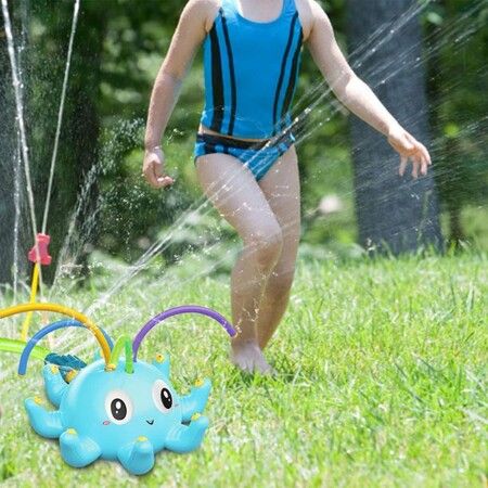 Kids Sprinkler Water Toys Spinning Octopus Sprinklers Outdoor Splash Play Toy