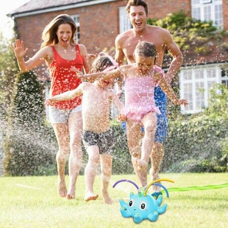 Kids Sprinkler Water Toys Spinning Octopus Sprinklers Outdoor Splash Play Toy