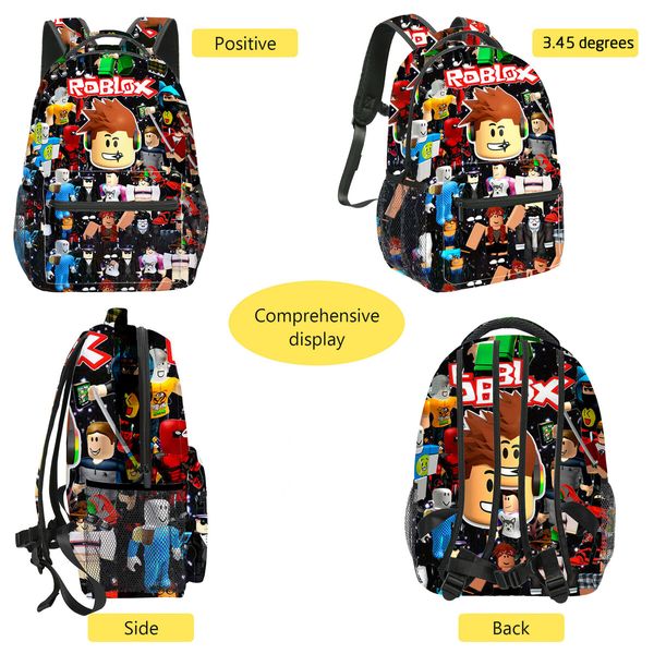 Mine world Backpack 3D Print Anime Backpacks Travel Bookbag backpack