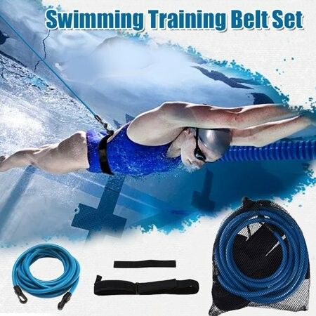 4M Swim Training Belts Swim Bungee Cords Resistance Bands