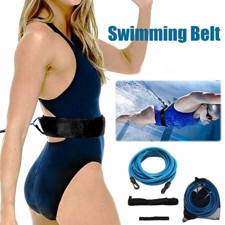 4M Swim Training Belts Swim Bungee Cords Resistance Bands