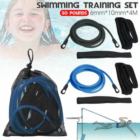 4M Swim Training Belts Swim Bungee Cords Resistance Bands