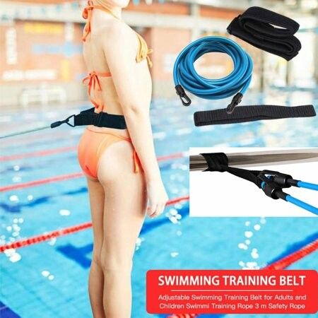 4M Swim Training Belts Swim Bungee Cords Resistance Bands