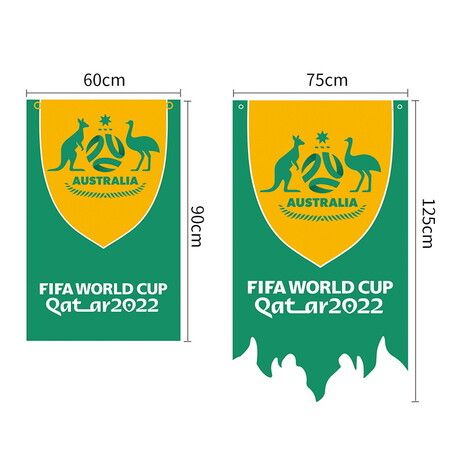 2022 Qatar World Cup flag Soccer football party decoration hanging flag World Cup fan Australia