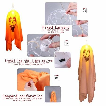 Halloween Decoration Lights Pumpkin Atmosphere Lights For Party Decoration Halloween Glowing Decoration