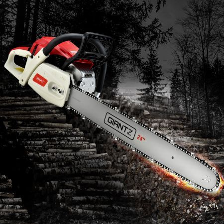 Giantz Chainsaw Petrol 88CC 24" Bar Commercial E-Start Pruning Chain Saw,Giantz Chainsaw Petrol 88CC 24" Bar Commercial E-Start Pruning Chain Saw 6.8HP