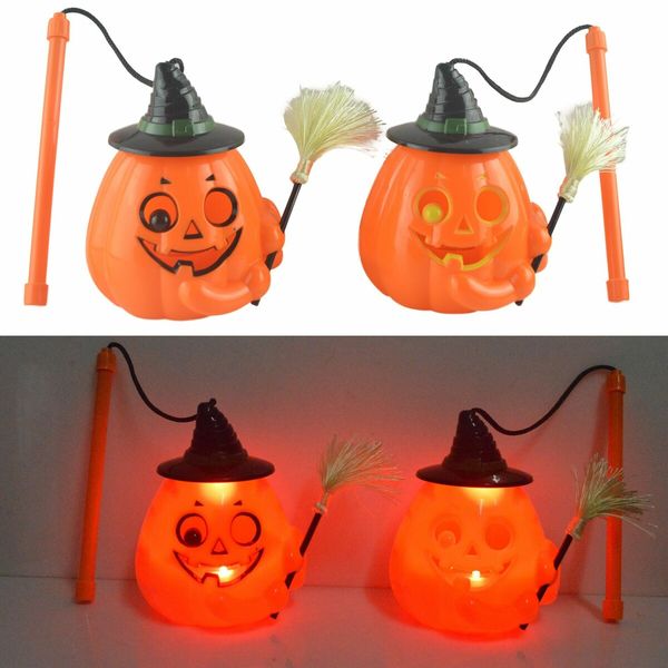 Halloween Cartoon Glowing Lantern Portable Lantern Round Lantern Lamp for Kids Children Home