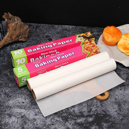 Width30CM Length20M Heavy Duty Parchment Baking Paper Roll for Bread, Cookies, Air Fryer, Steaming, Grilling