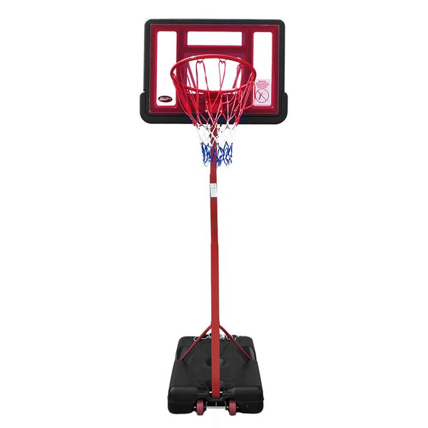 Portable Basketball Hoop Indoor Stand System Ring Net Set Outdoor 1.7m-2.6m Height Adjustable Ball Kids Genki