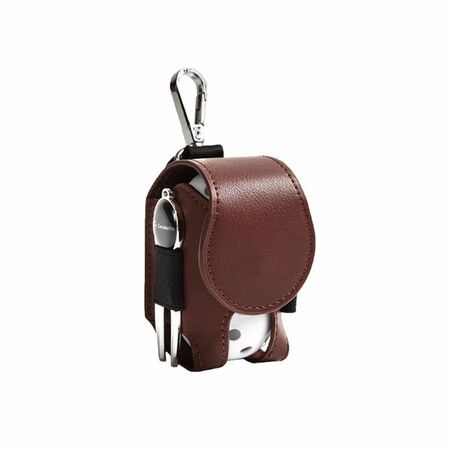 Mini Pocket Leather Golf Ball Storage Pouch Portable Golf Waist Holder Bag Random Color Send