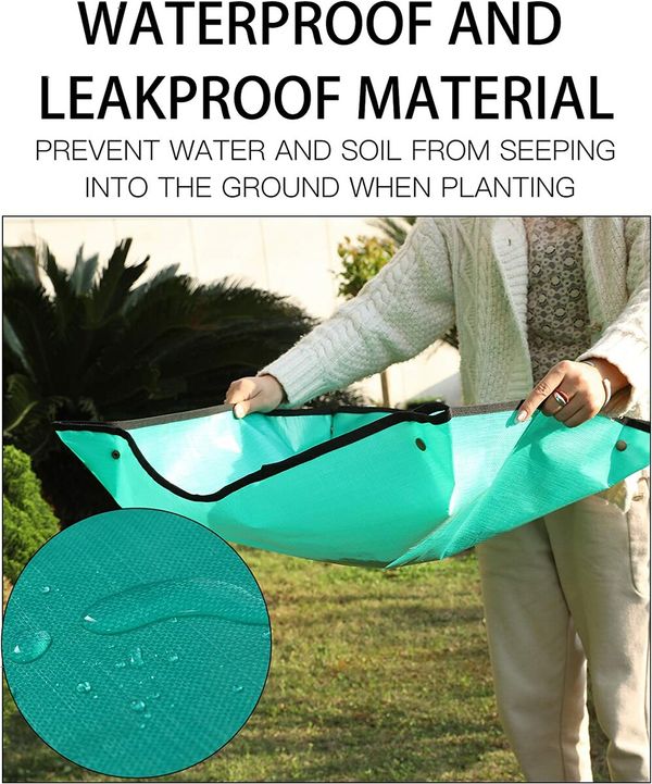 Waterproof PE Plant Transplant Mat, Succulent Indoor Transplant Mat, Portable Gardening Mat (100 x 100 cm)