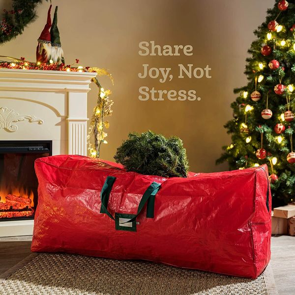 Artificial Christmas Tree Storage Bag Stores Trees up to 165CM Tall Can Also Store Christmas Inflatables Red