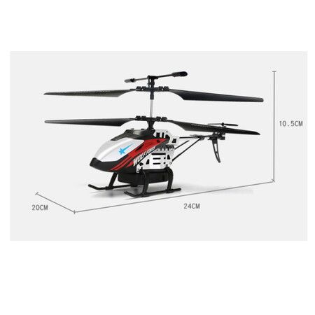 Helicopter RC 2.4G 3 Channels  with Gyroscope forward  backward up down turn left right fixed height Duration 25min Dual Batteries