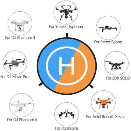 Drone Landing Pads,Waterproof 75cm 30Inch Universal Landing Pad Fast-fold Double Sided Quadcopter Landing Pads for RC Drones Helicopter DJI Spark Mavic Pro Phantom 2/3/4 Pro Inspire 2/1 3DR Solo