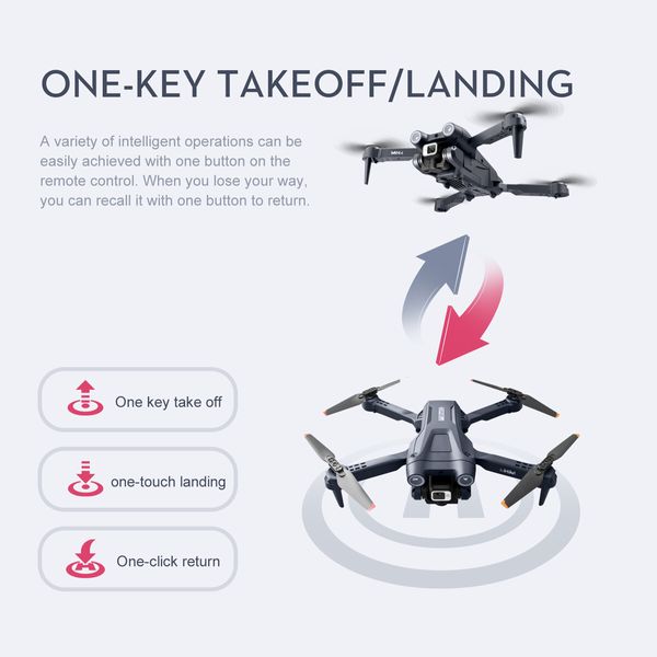 4K HD ESC Dual Camera Optical Flow Localization 2.4G WIFi Obstacle Avoidance Quadcopter Toys Dual Batteries