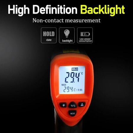 Laser Non-contact Digital Thermometer Pyrometer for Home Kitchen BBQ Oven Meat Confectionery Boiler Bath Water Temperature Meter