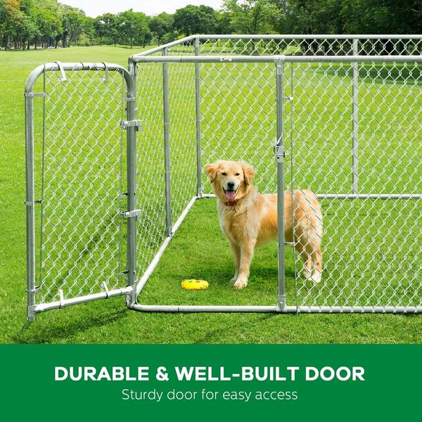 Dog Kennel Run Enclosure Rabbit Hutch Chicken Coop Pet Exercise Playpen Puppy Cage 230x230x122cm