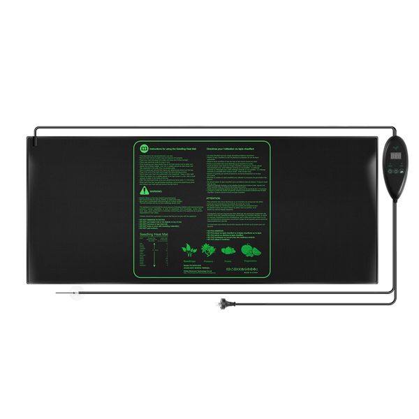 Seedling Heat Mat Plant Heated Germination Warming Pad Starter Grow with Digital Temperature Controller 160W 