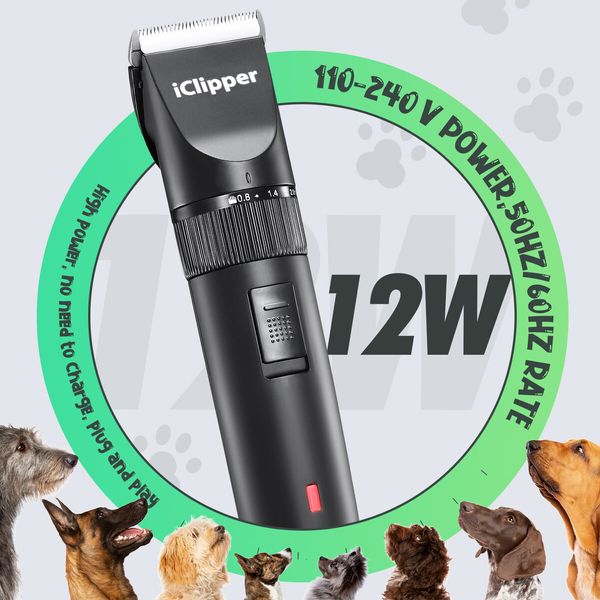 Dog Grooming Clipper Kit Pet Cat Haircut Puppy Hair Trimmer Cutter Animal Shaver Professional Cord