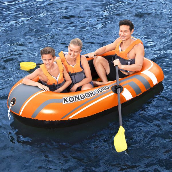 Bestway Kayak Canoe Raft Inflatable Sea Fishing Adventure Boat Blow Up 211cm