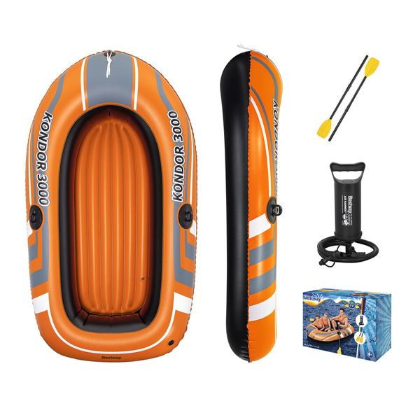 Bestway Kayak Canoe Raft Inflatable Sea Fishing Adventure Boat Blow Up 211cm