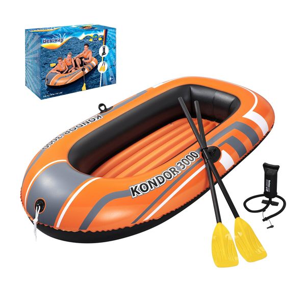 Bestway Kayak Canoe Raft Inflatable Sea Fishing Adventure Boat Blow Up 211cm