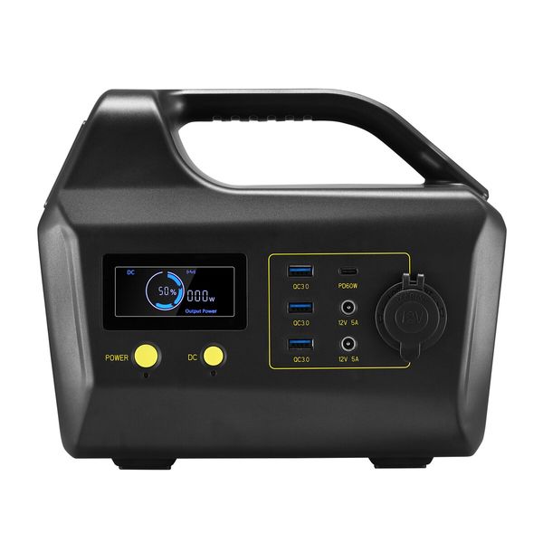 Portable Generator Solar Power Station for Camping Wireless Rated 300W 360Wh PD60W LED Backup Lithium Battery Travel