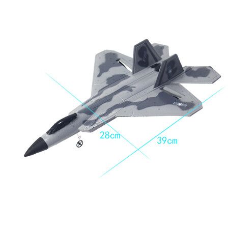 F-22 RC Plane Ready to Fly, 2.4GHz Remote Control Airplane, Easy to Fly RC Glider for Kids and Beginners