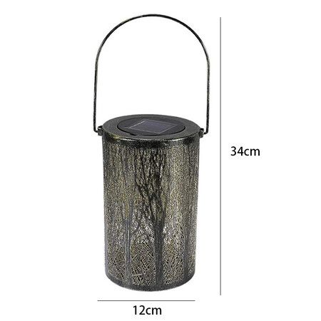 Solar Lantern Outdoor Lights for Decorative Atmosphere Hanging Garden Lantern (1 Pack)