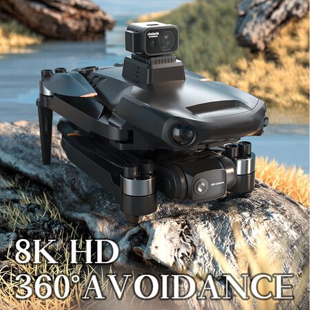 8K HD GPS Professional Aerial Drone 3-Axis Gimbal Brushless Obstacle Avoidance Drone Brushless Quadcopter RC Drone Toy