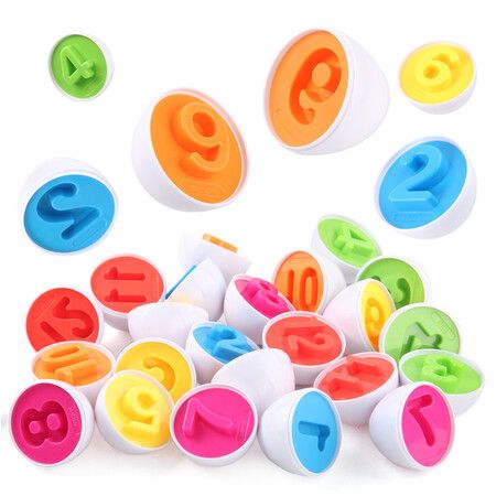 Chicken Toy Easter Egg Shape Sorter, Fine Motor Toys And Sensory Toys for Toddlers Kids  Matching Color Sorting Eggs