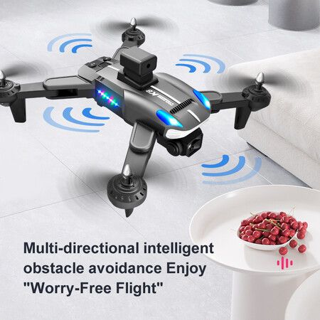 Professional K8 Drone with 4K HD Camera ESC Wifi FPV Optical Flow Obstacle Avoidance Foldable RC Helicopter Color  Green