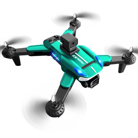 Professional K8 Drone with 4K HD Camera ESC Wifi FPV Optical Flow Obstacle Avoidance Foldable RC Helicopter Color  Green