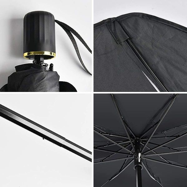 Car Windshield Sun Shade UV Rays and Heat Sun Visor Protector Foldable Reflector Windshields Umbrella (145x79cm)L