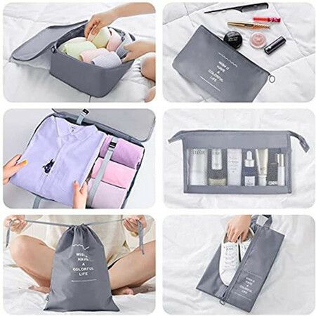 9 Set Packing Cubes Luggage Packing Organizers for Travel Accessories