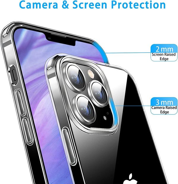 Compatible with iPhone 14 Pro Case, Clear Soft Shockproof Protective Slim Thin Bumper Cover Phone Case for iPhone 14 Pro - 6.1 inch 2022