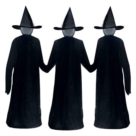 Halloween Witch Decoration,Voice Control Induction Luminous Visit Illuminator for Haunted House Party Halloween Garden Decoration Props