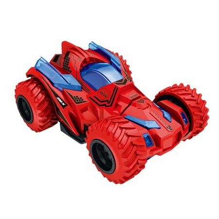 Pull Back Cars Toys Trucks Turnable Friction Powered Push and Go Vehicles (Red)