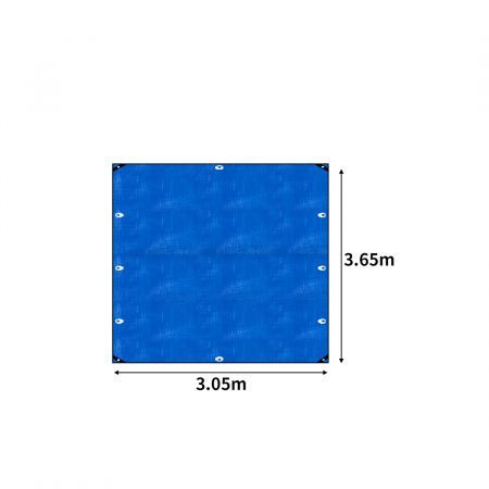 Manan Heavy Duty Tarp Tarpaulin Shelter Camping Tent Cover Waterproof 3.05x3.65m