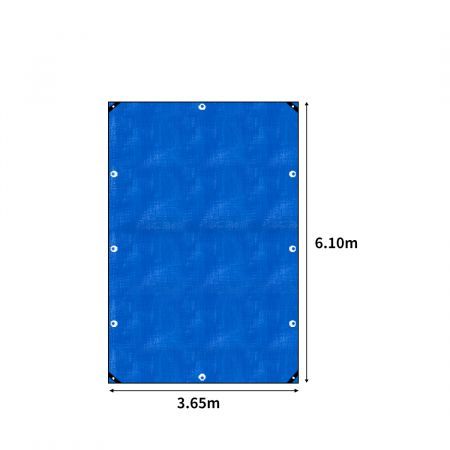 Manan Heavy Duty Tarp Tarpaulin Shelter Camping Tent Cover Waterproof 3.65x6.10m