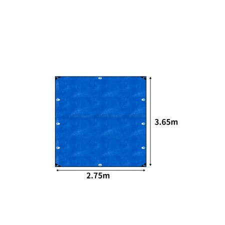 Manan Heavy Duty Tarp Tarpaulin Shelter Camping Tent Cover Waterproof 2.75x3.65m