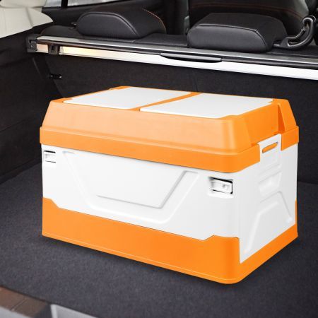 Manan Car Boot Organiser Large Collapsible Trunk Storage Box Warning Triangle