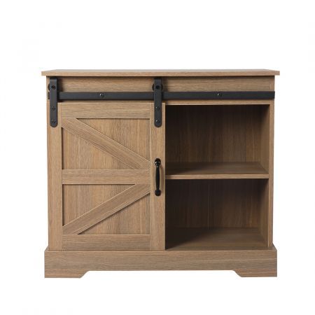 Levede Buffet Sideboard Cabinet Single Sliding Doors Kitchen Storage Cupboard