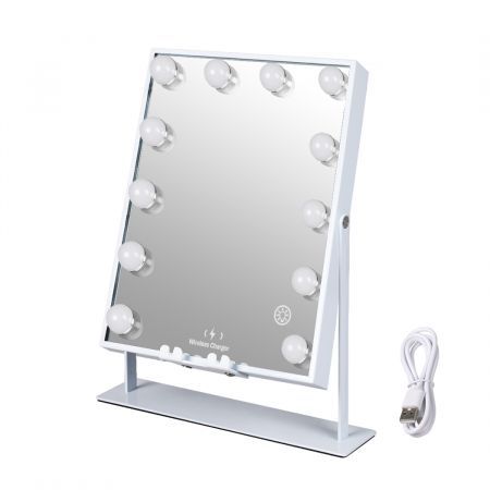 LED Makeup Vanity Mirror Lights Bluetooth Dimming Charging Hollywood Bulb Touch