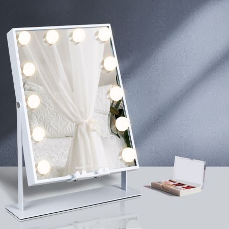 LED Makeup Vanity Mirror Lights Bluetooth Dimming Charging Hollywood Bulb Touch